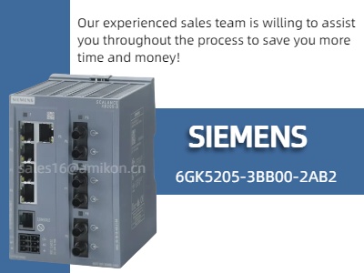 محول إيثرنت مُدار Siemens 6GK5205-3BB00-2AB2: شبكات موثوقة للتطبيقات الصناعية