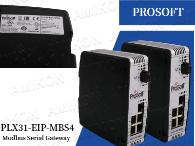 إطلاق العنان للاتصال السلس: قوة بوابة PROSOFT PLX31-EIP-MBS4 التسلسلية Modbus